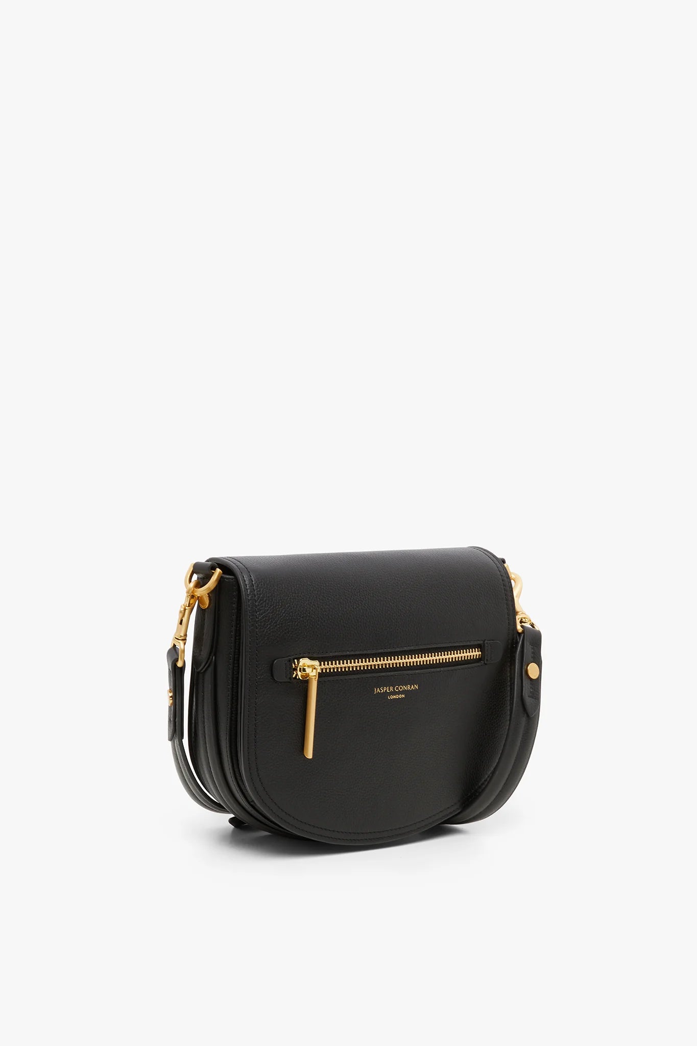 Jasper Conran "Darcey" Saddle Bag in Black