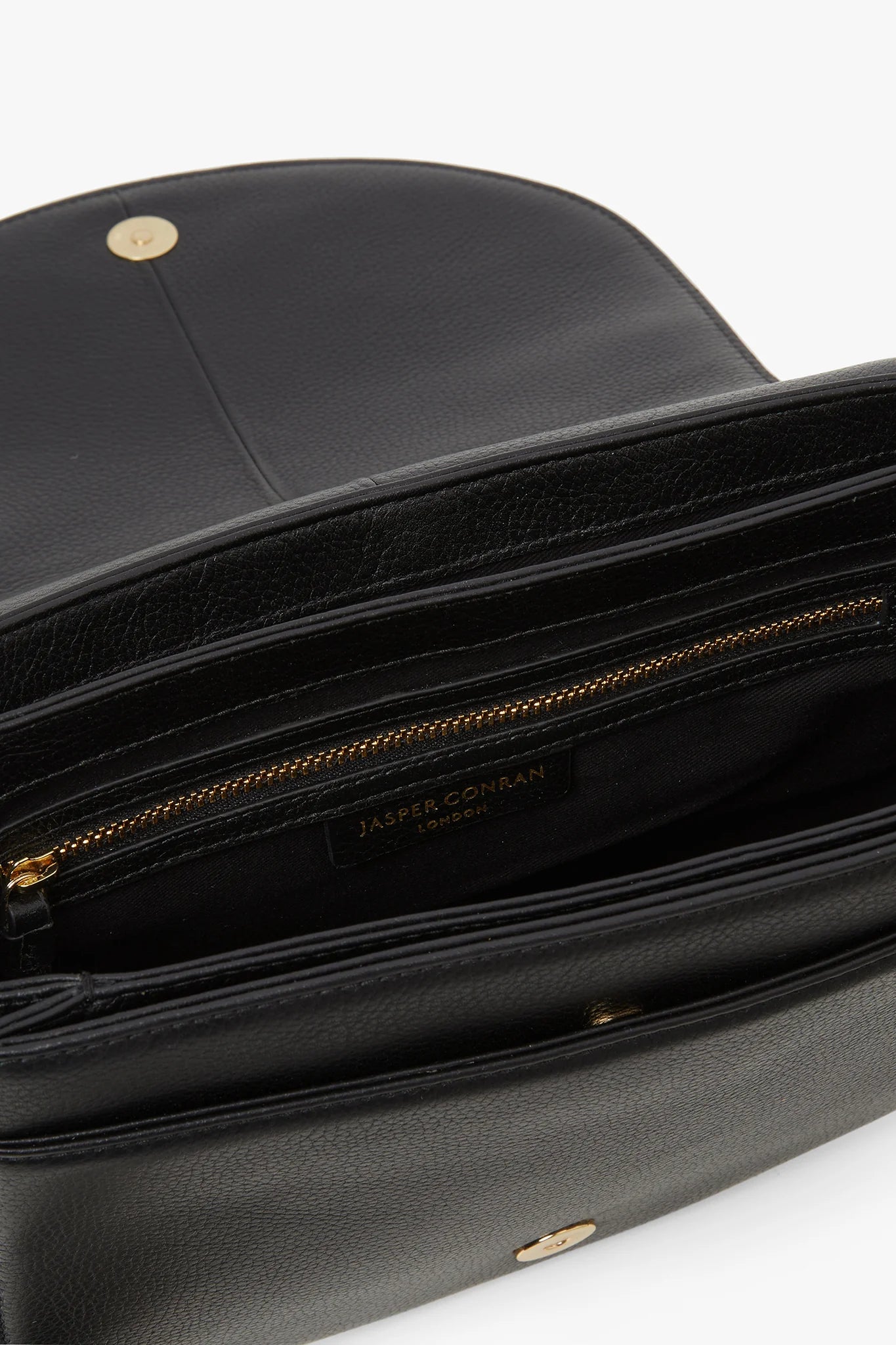 Jasper Conran "Darcey" Saddle Bag in Black