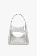Jasper Conran "Darcey" Leather Hobo Bag in Silver
