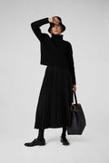 Jasper Conran "Gemma" Chunky Roll Neck in Black