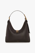 Jasper Conran "Beatrix" Leather Scoop Hobo in Black