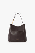 Jasper Conran "Gigi" Leather Hobo Bag in Chocolate