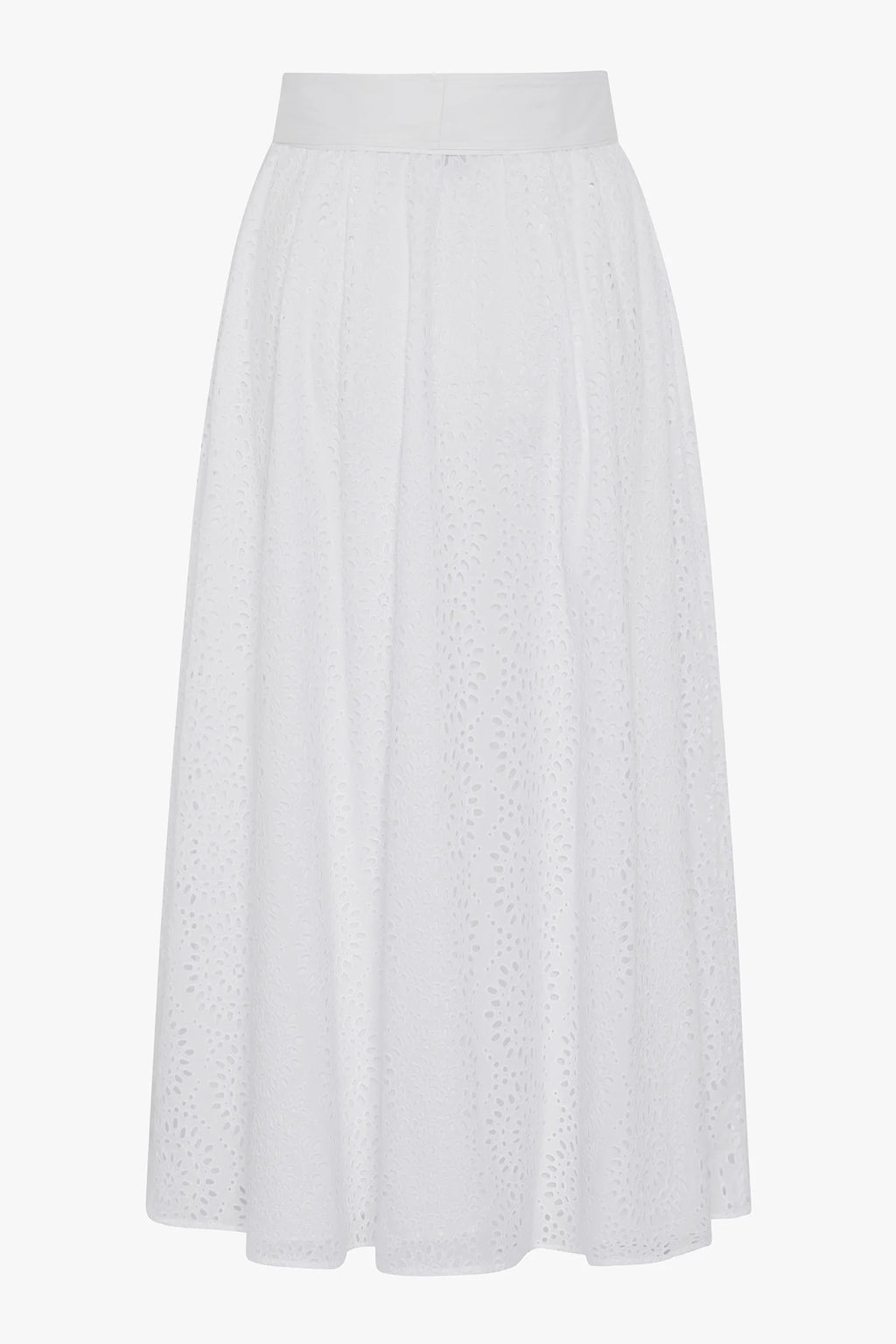 Jasper Conran "Felicia" Broderie Maxi Skirt in White