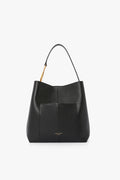 Jasper Conran "Gigi" Leather Hobo Bag in Black