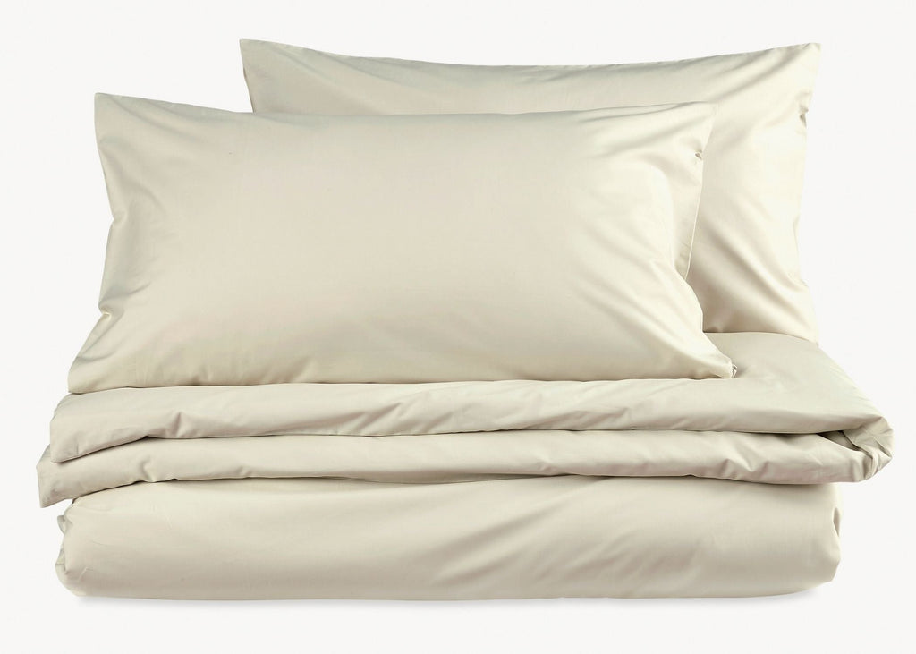 Christy "200TC Organic" Plain Dyed Sheets & Duvet Covers in Hazelnut