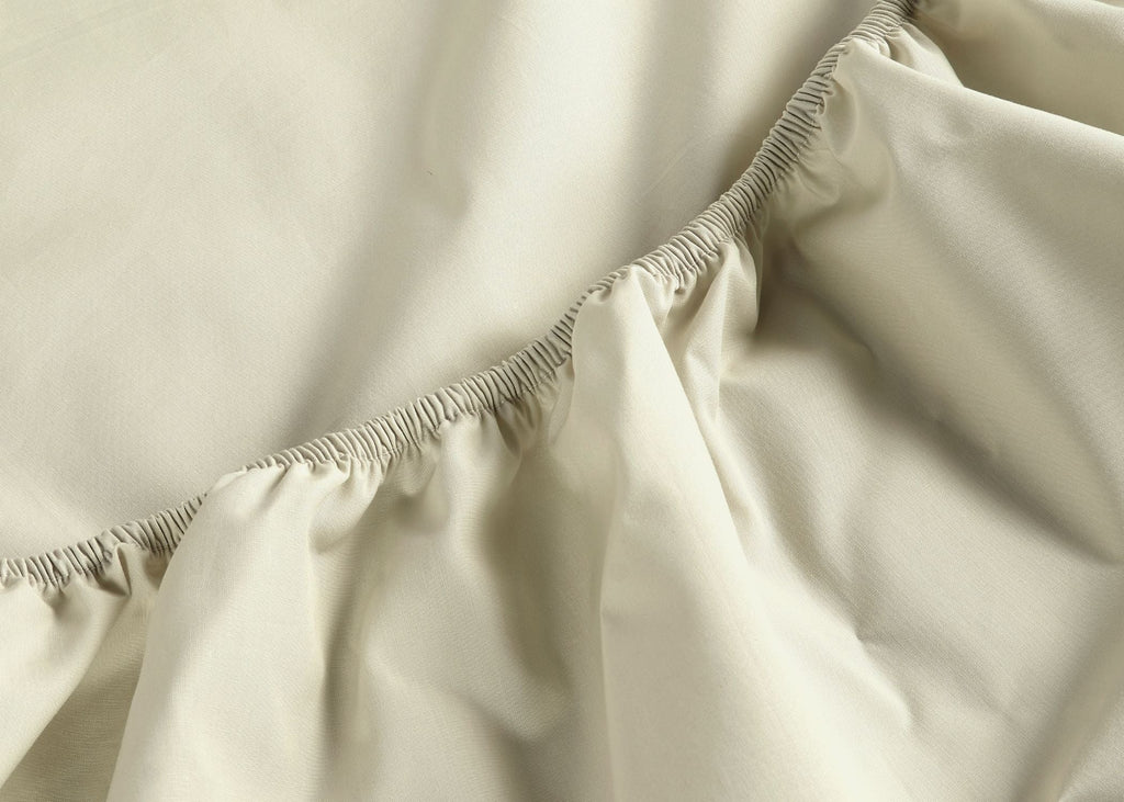 Christy "200TC Organic" Plain Dyed Sheets & Duvet Covers in Hazelnut