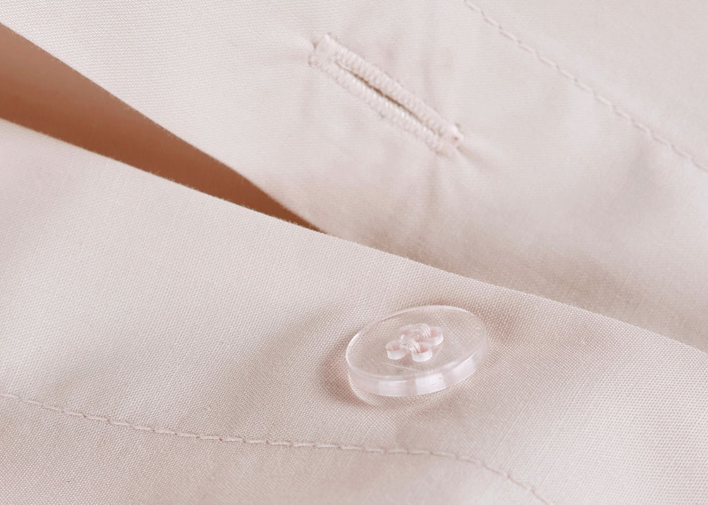 Christy "200TC Organic" Plain Dyed Sheets & Duvet Covers in Powder Pink