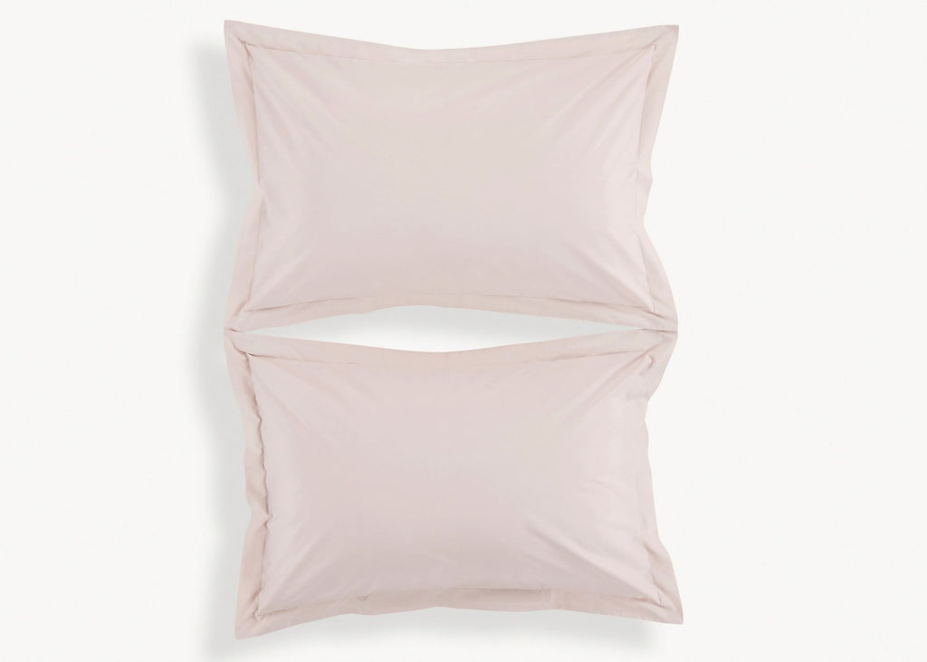 Christy "200TC Organic" Plain Dyed Sheets & Duvet Covers in Powder Pink