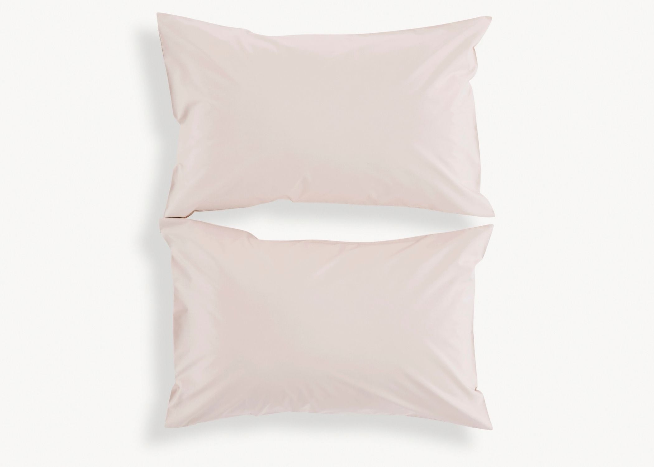 Christy "200TC Organic" Plain Dyed Sheets & Duvet Covers in Powder Pink