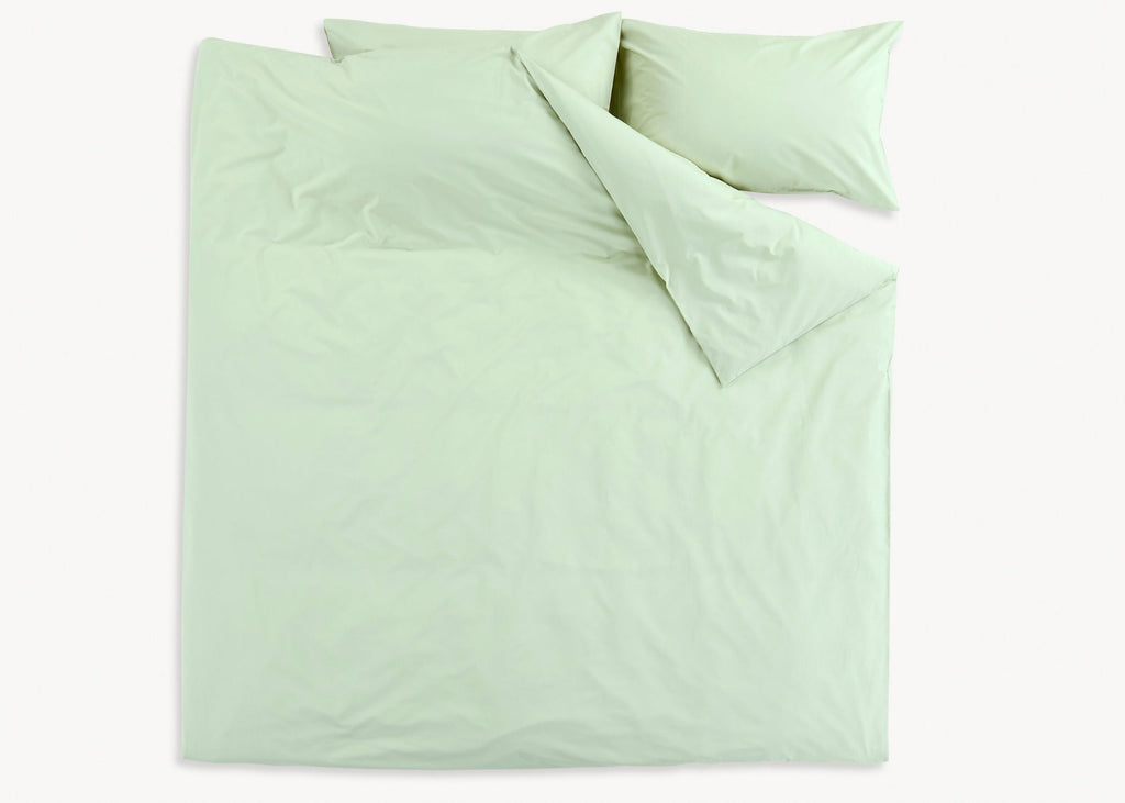 Christy "200TC Organic" Plain Dyed Sheets & Duvet Covers in Sage Green