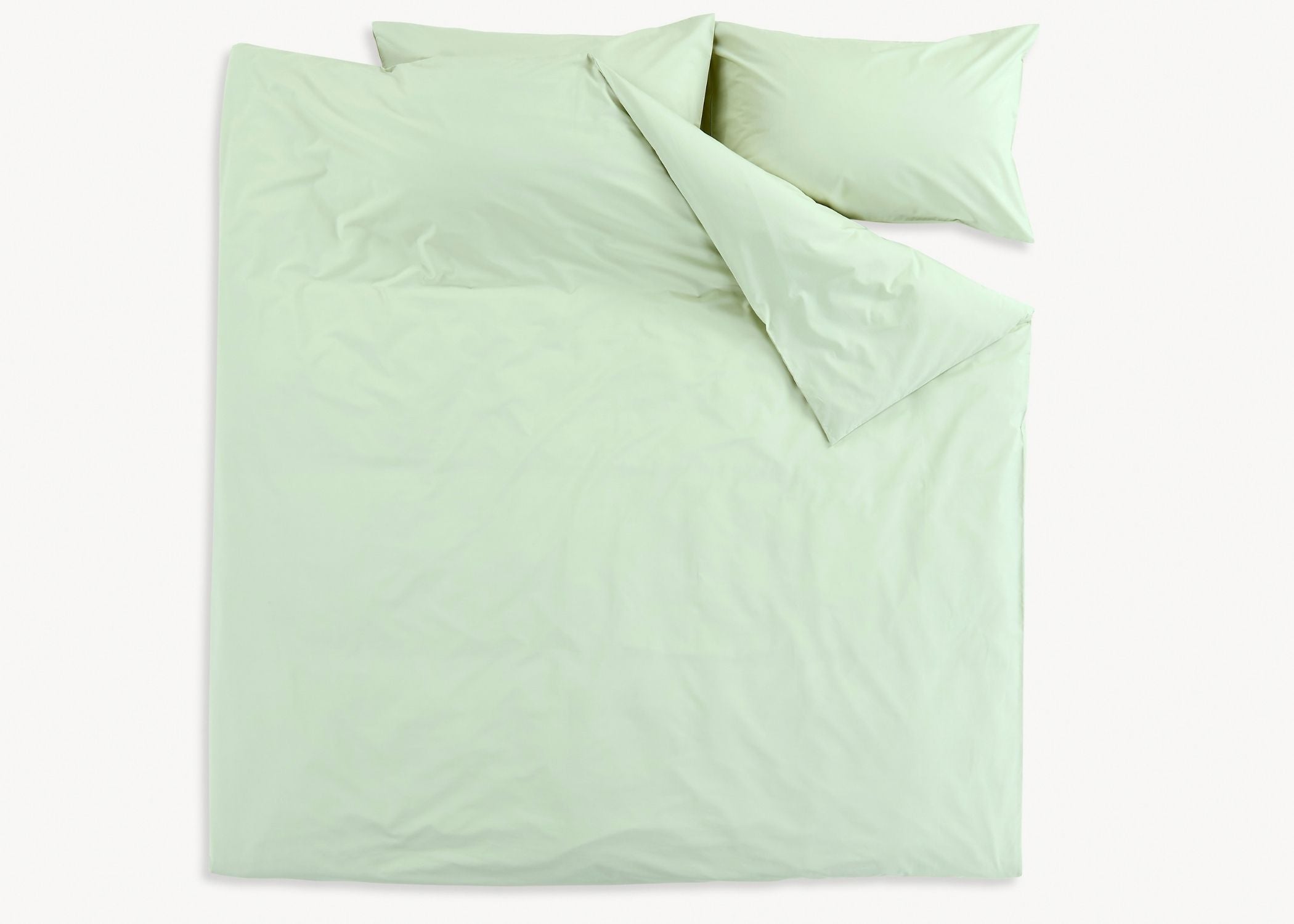 Christy "200TC Organic" Plain Dyed Sheets & Duvet Covers in Sage Green