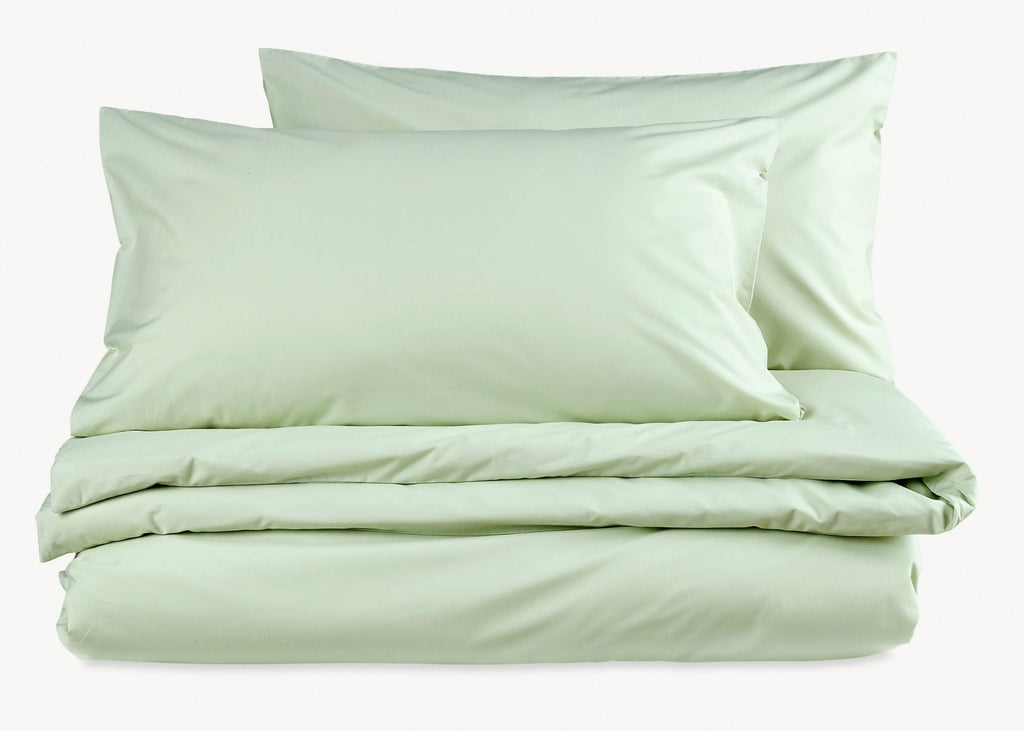 Christy "200TC Organic" Plain Dyed Sheets & Duvet Covers in Sage Green