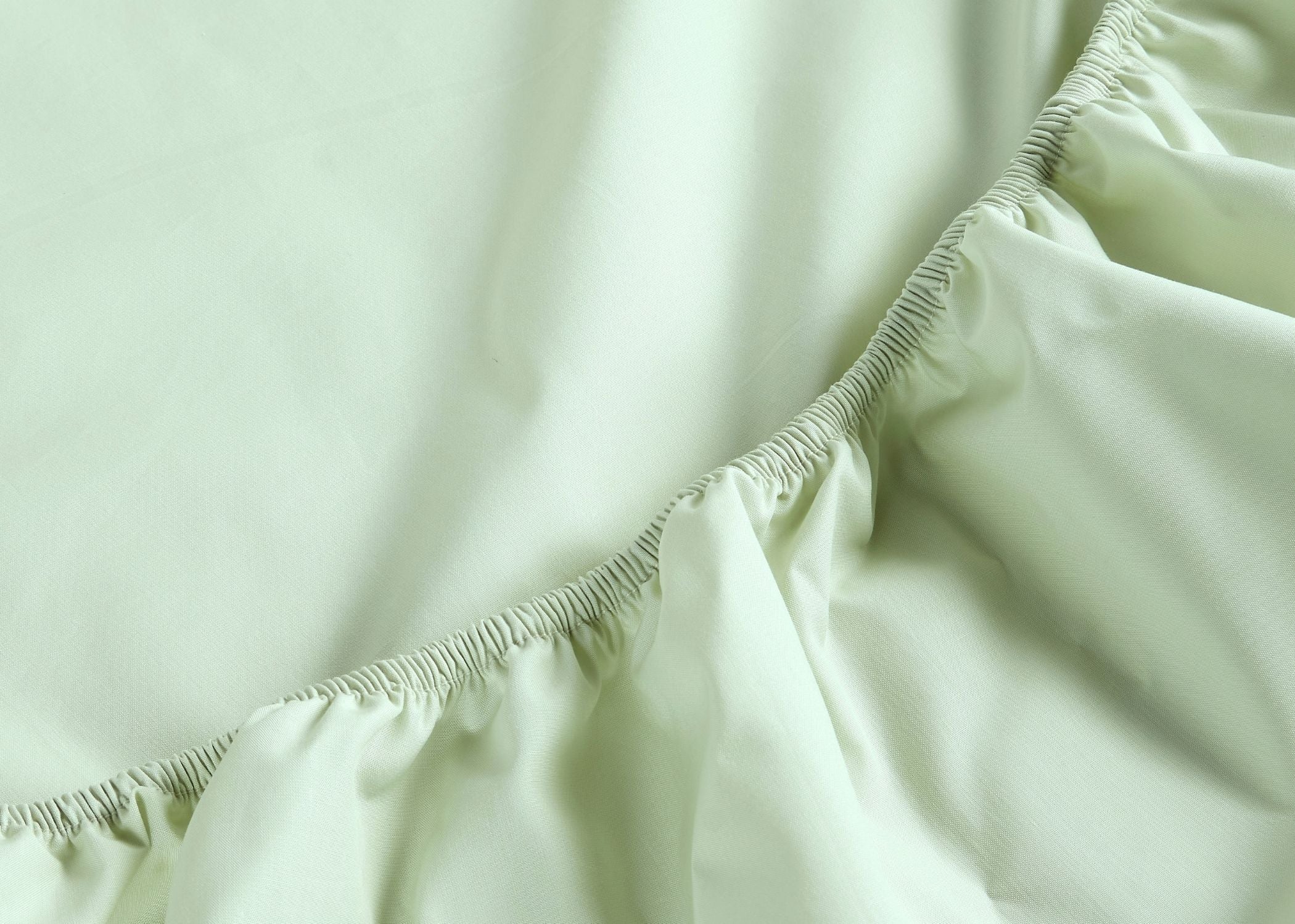 Christy "200TC Organic" Plain Dyed Sheets & Duvet Covers in Sage Green