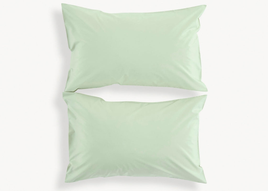 Christy "200TC Organic" Plain Dyed Sheets & Duvet Covers in Sage Green