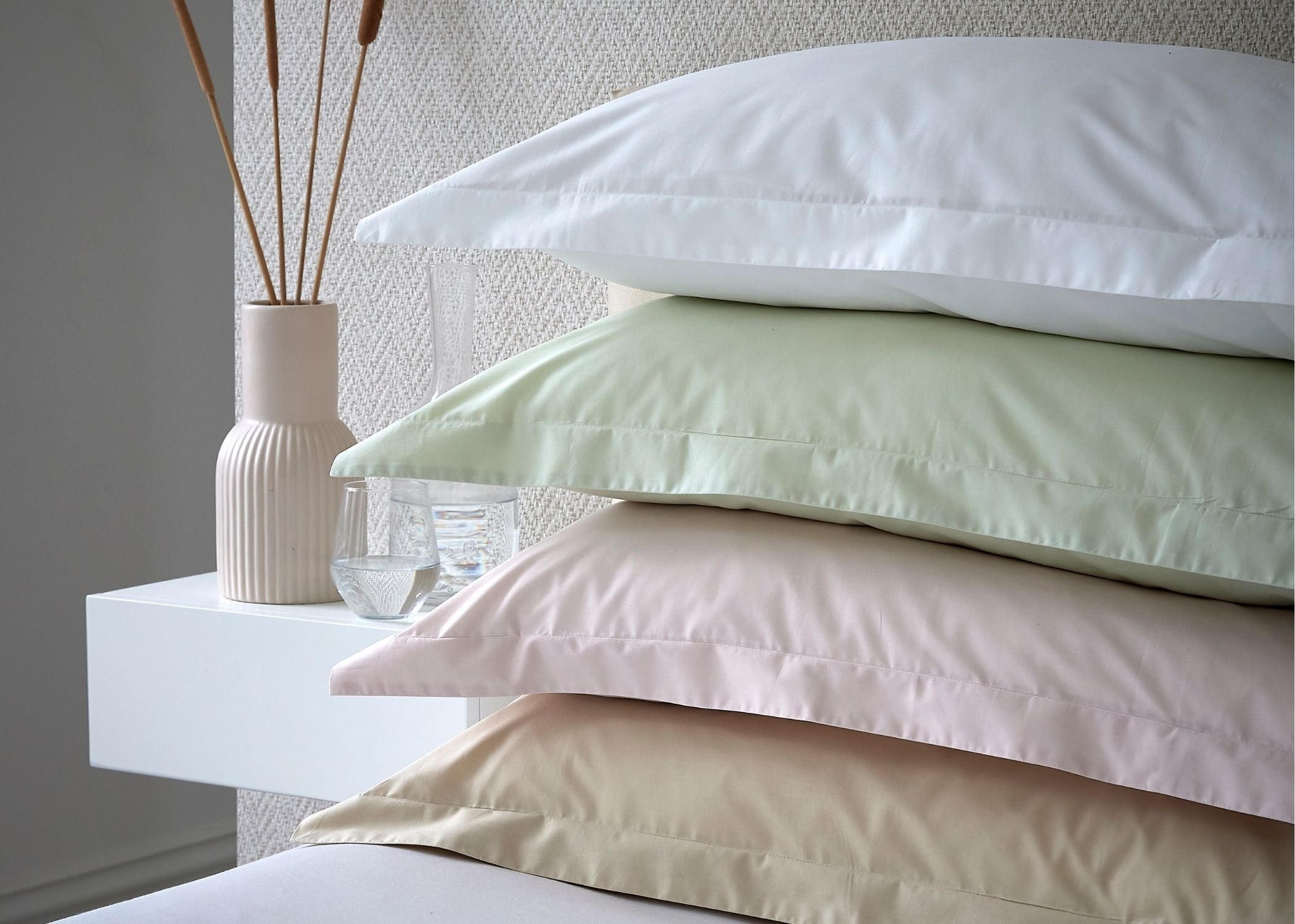 Christy "200TC Organic" Plain Dyed Sheets & Duvet Covers in Sage Green