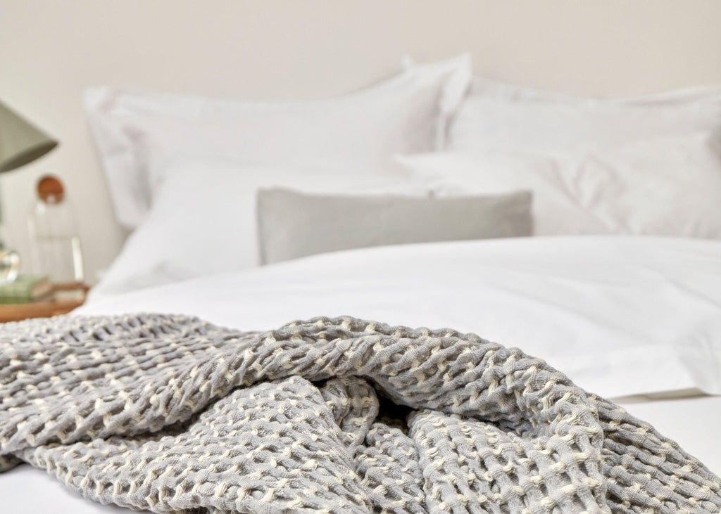 Christy "200TC Organic" Plain Dyed Sheets & Duvet Covers in White