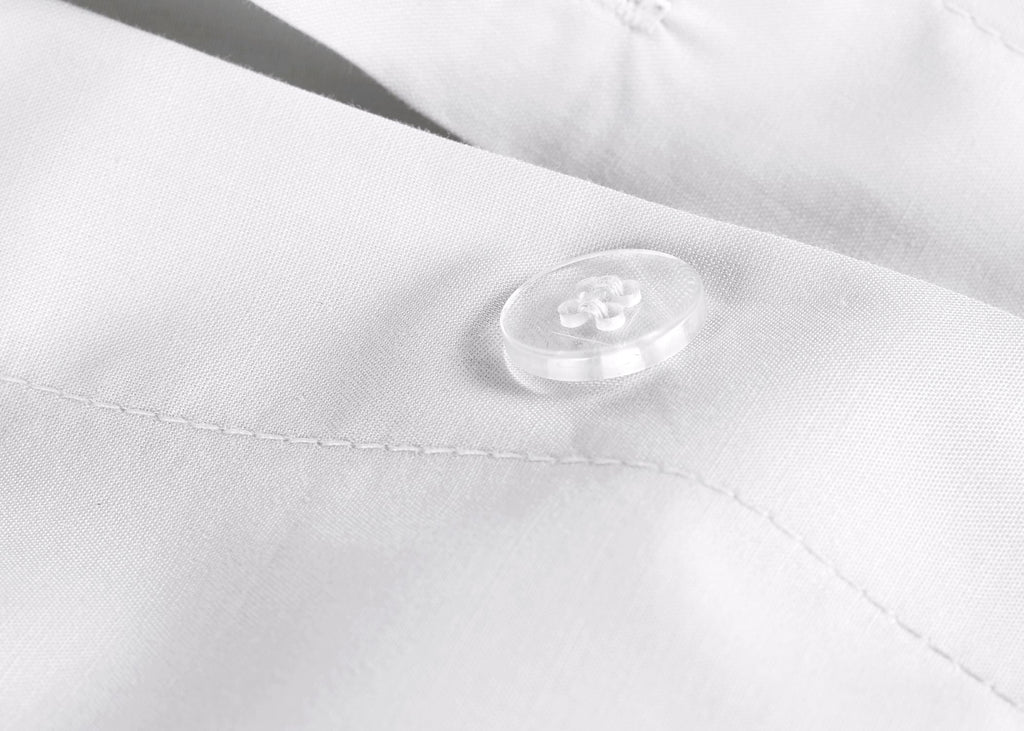 Christy "200TC Organic" Plain Dyed Sheets & Duvet Covers in White