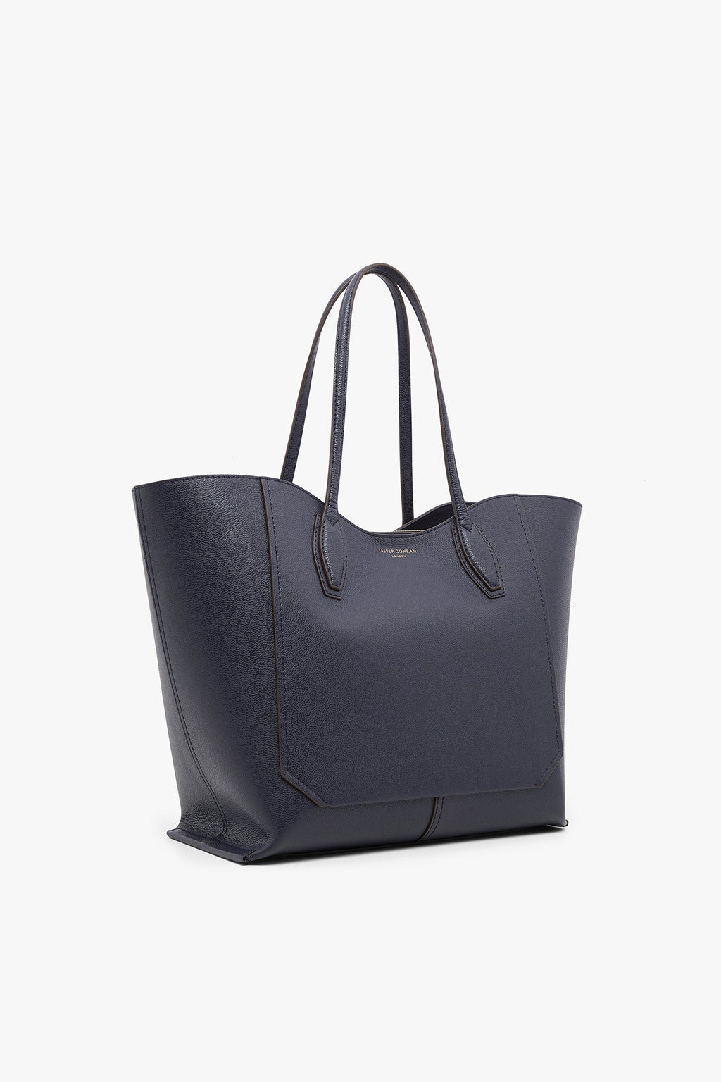 Jasper Conran "Bryn" Leather Tote Bag in Navy