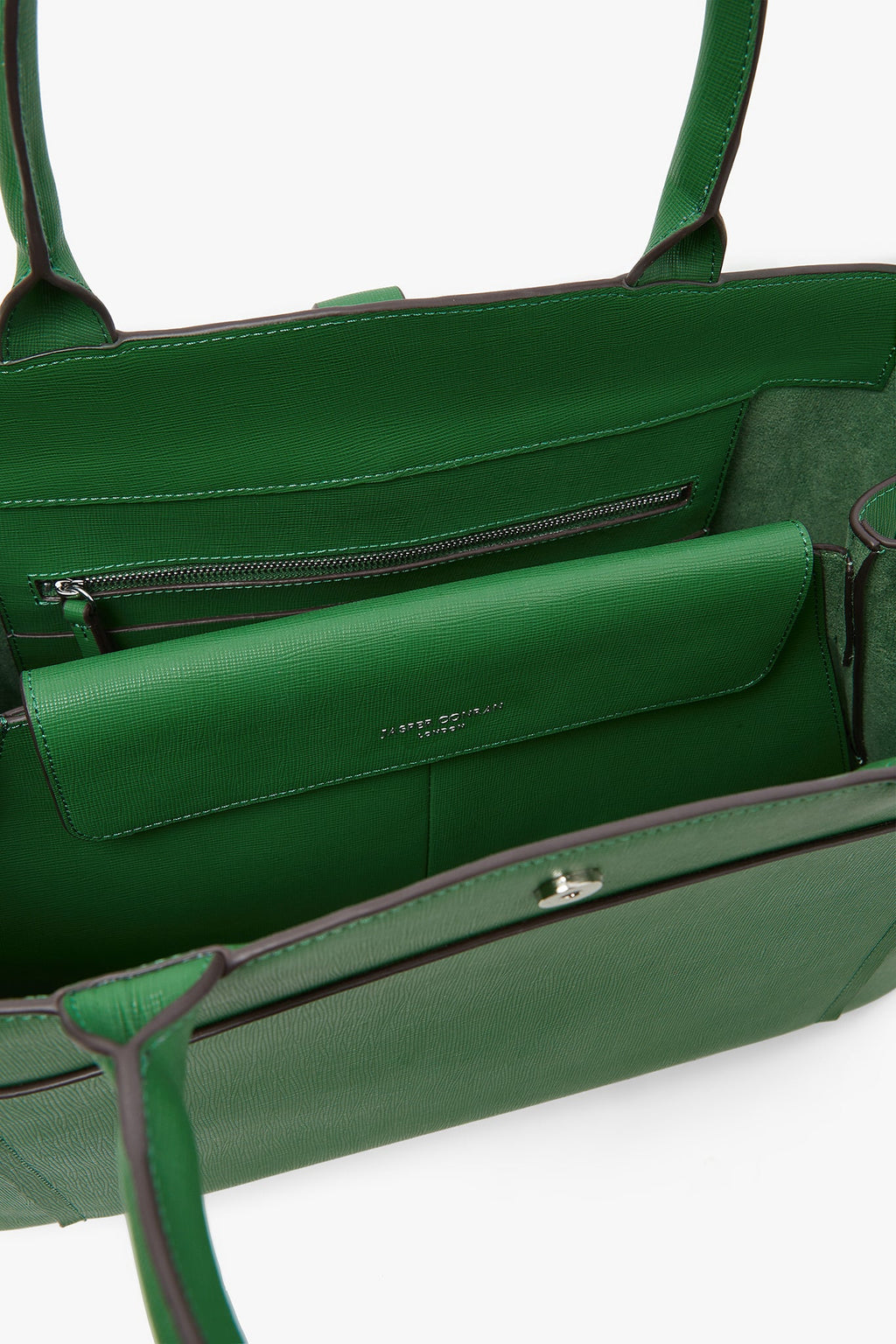 Jasper Conran "Bee" Leather Tote in Green