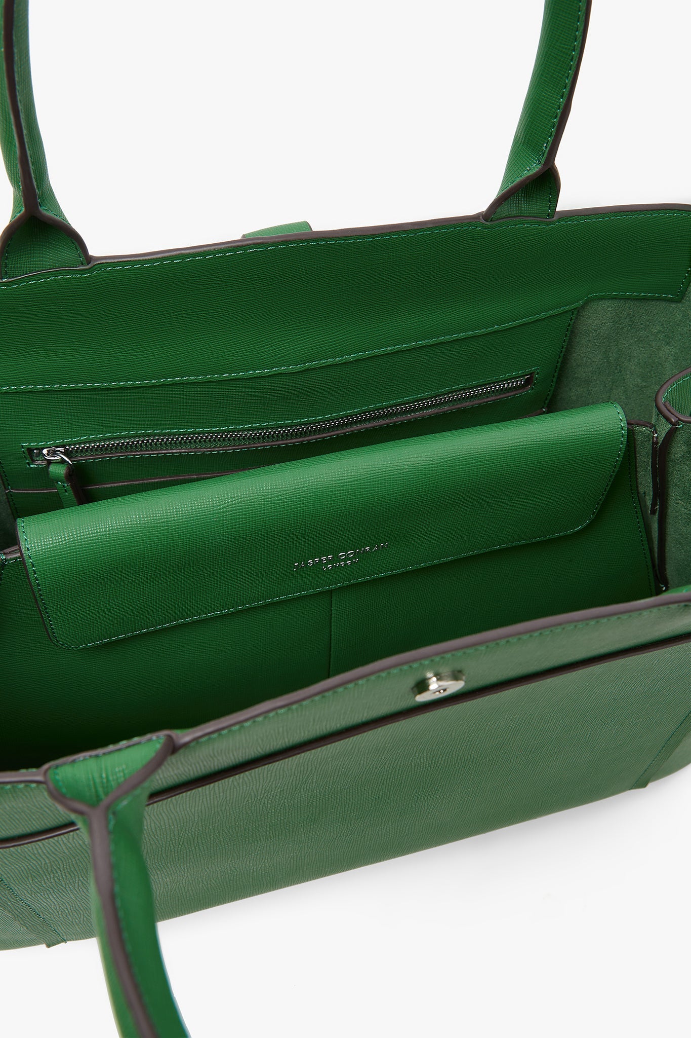 Jasper Conran "Bee" Leather Tote in Green