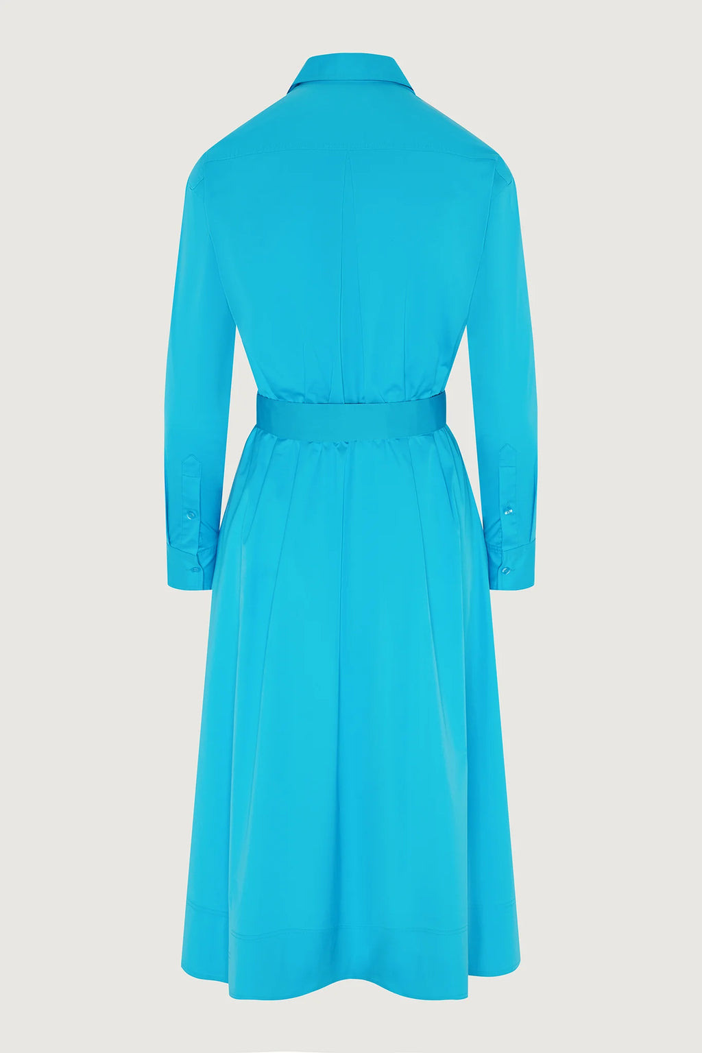 Jasper Conran "Blythe" Full Skirt Shirt Dress in Turquoise