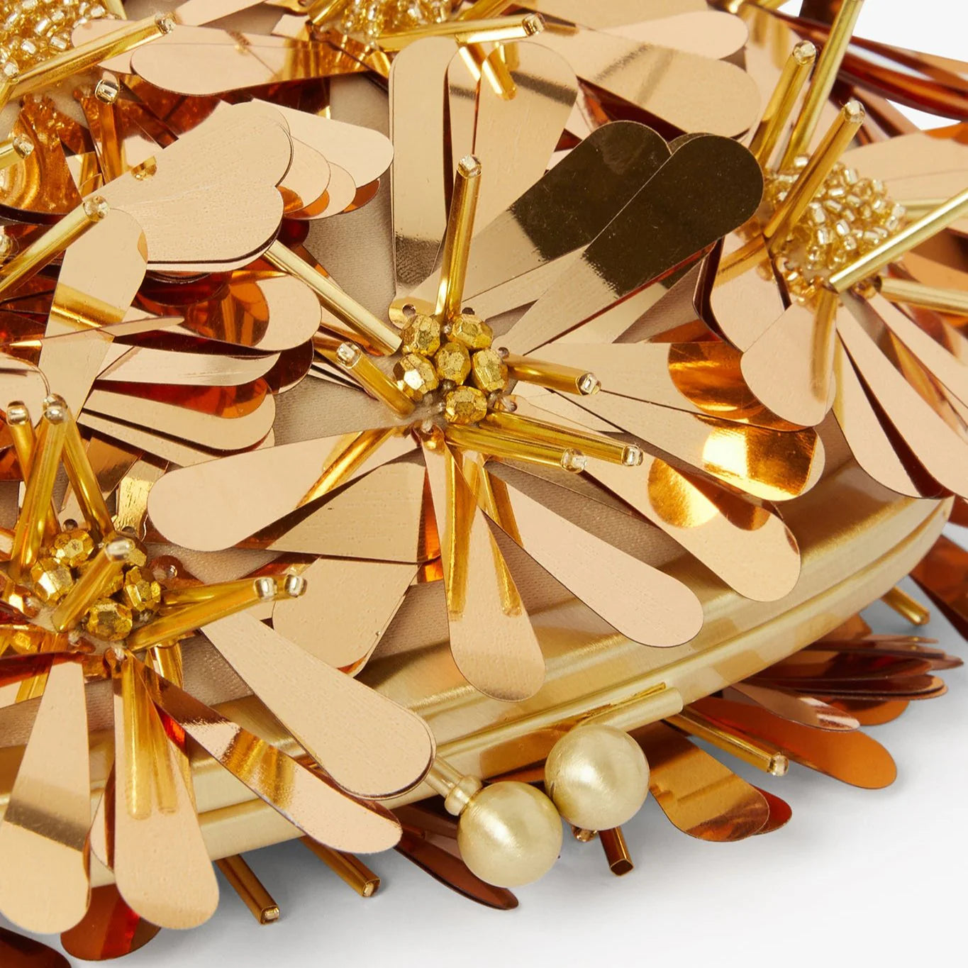 Jasper Conran "Giavanna" Sequin Clutch in Gold