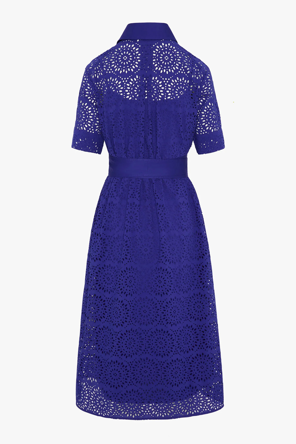 Jasper Conran "Daria" Broderie Dress in Blue