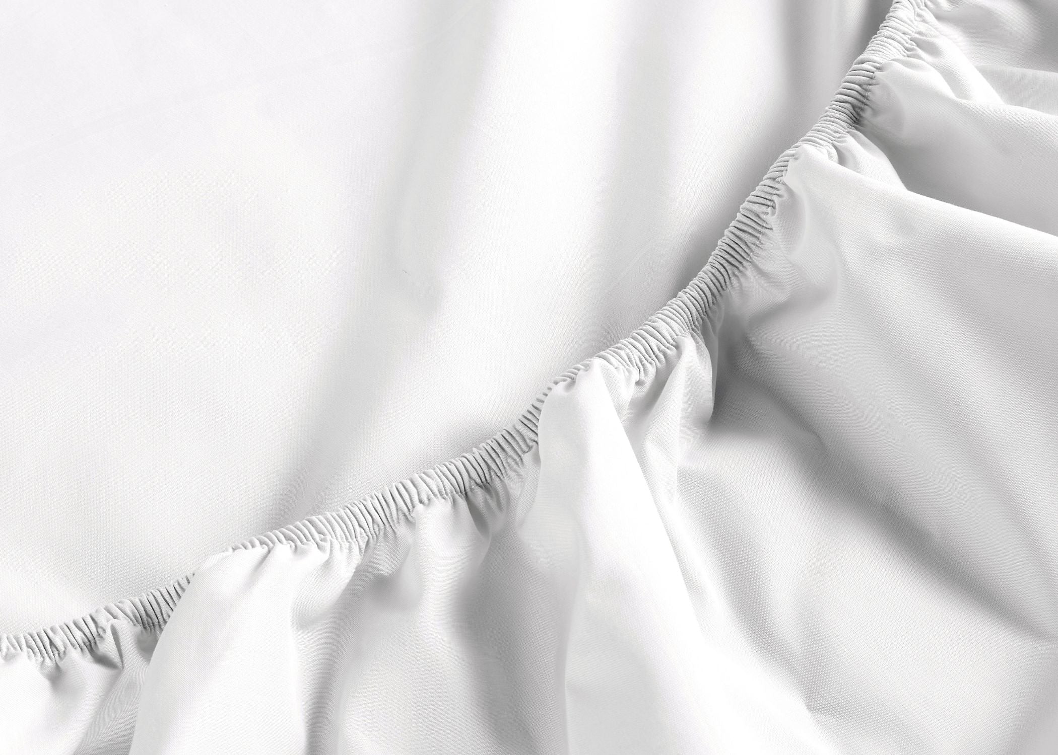 Christy "200TC Organic" Plain Dyed Sheets & Duvet Covers in White