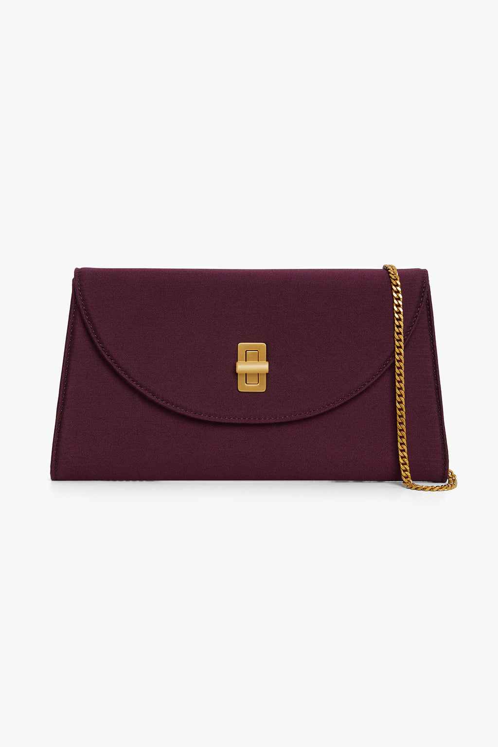 Jasper Conran "Gigi" Wool Silk Clutch Bag in Berry
