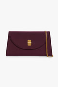 Jasper Conran "Gigi" Wool Silk Clutch Bag in Berry