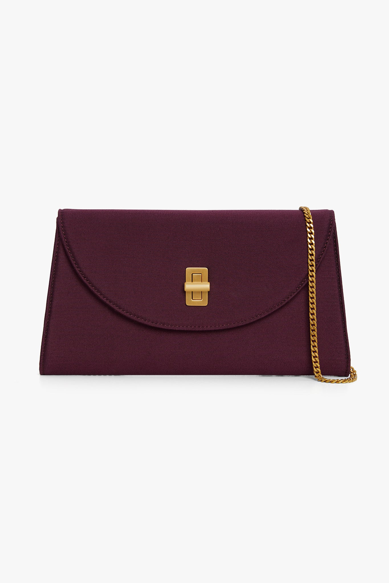 Jasper Conran "Gigi" Wool Silk Clutch Bag in Berry