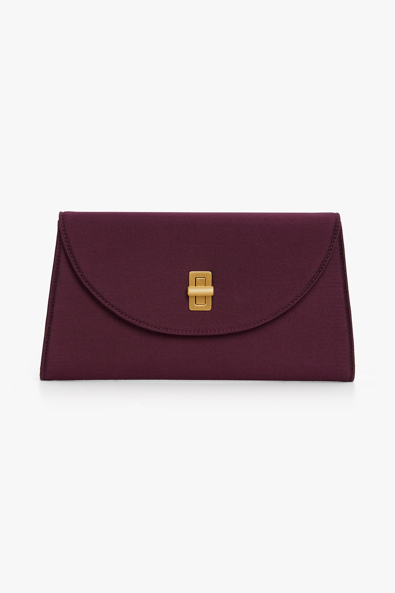 Jasper Conran "Gigi" Wool Silk Clutch Bag in Berry