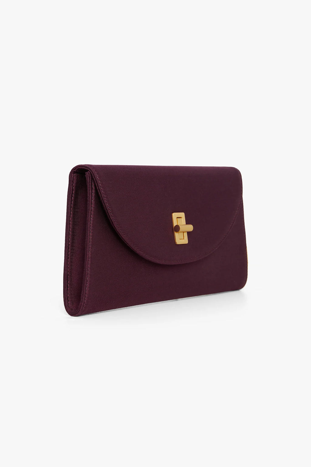 Jasper Conran "Gigi" Wool Silk Clutch Bag in Berry