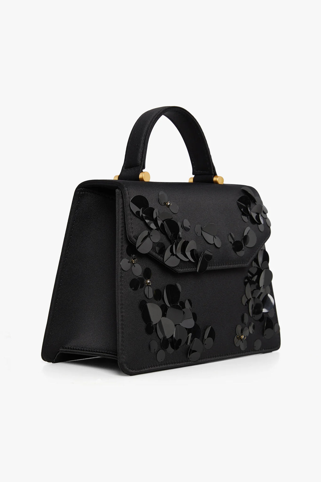 Jasper Conran "Imelda" Sequin Top Handle Bag in Black