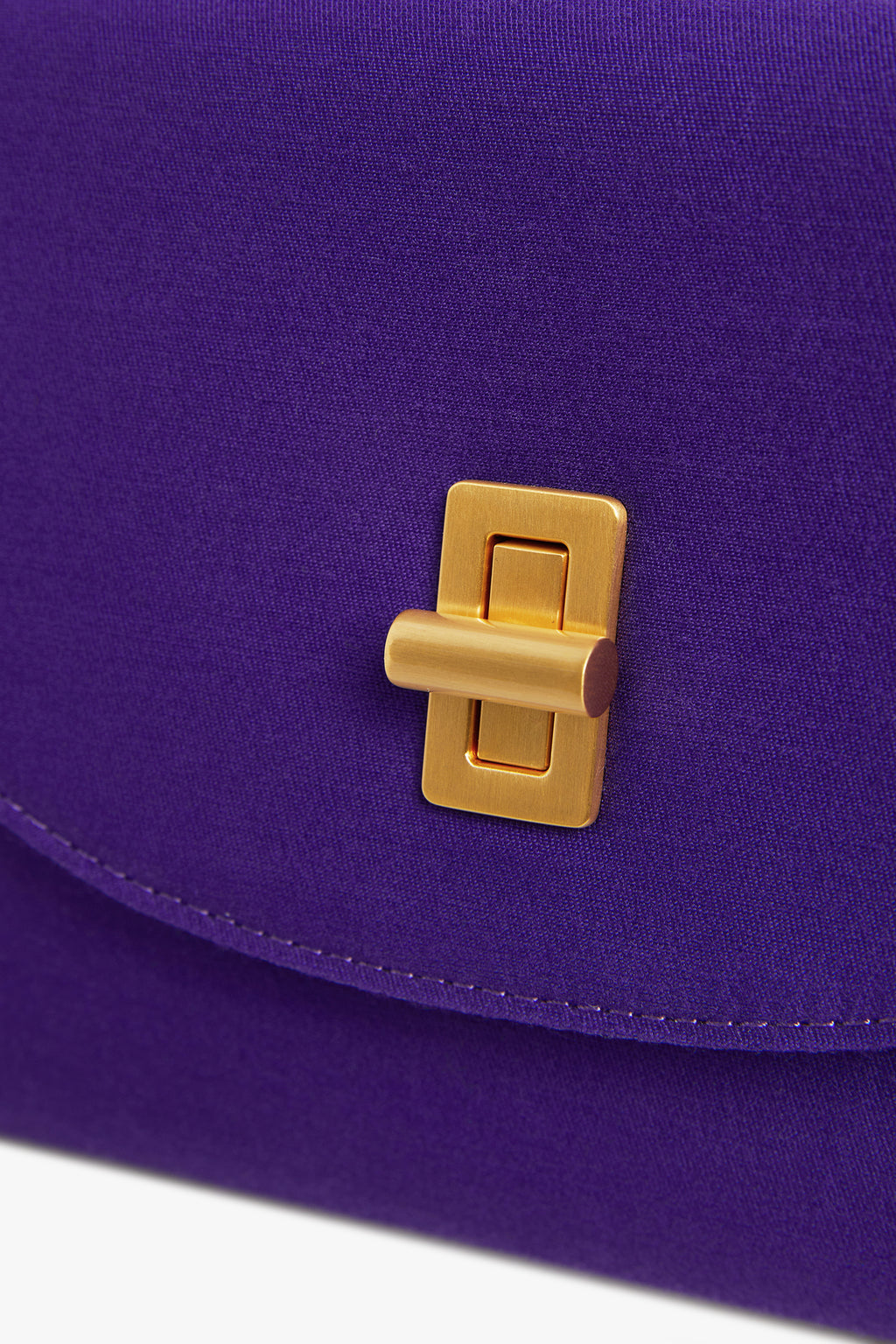 Jasper Conran "Gigi" Wool Silk Clutch Bag in Violet