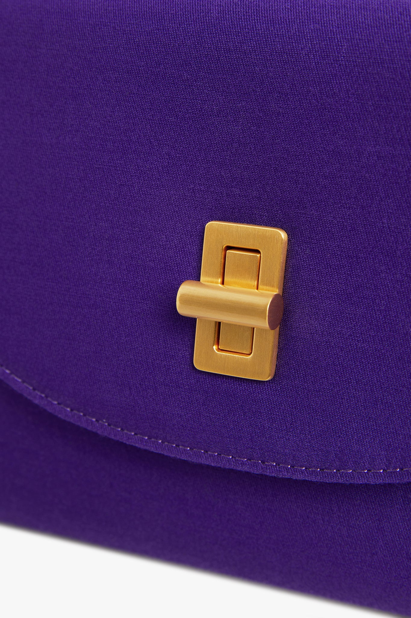 Jasper Conran "Gigi" Wool Silk Clutch Bag in Violet