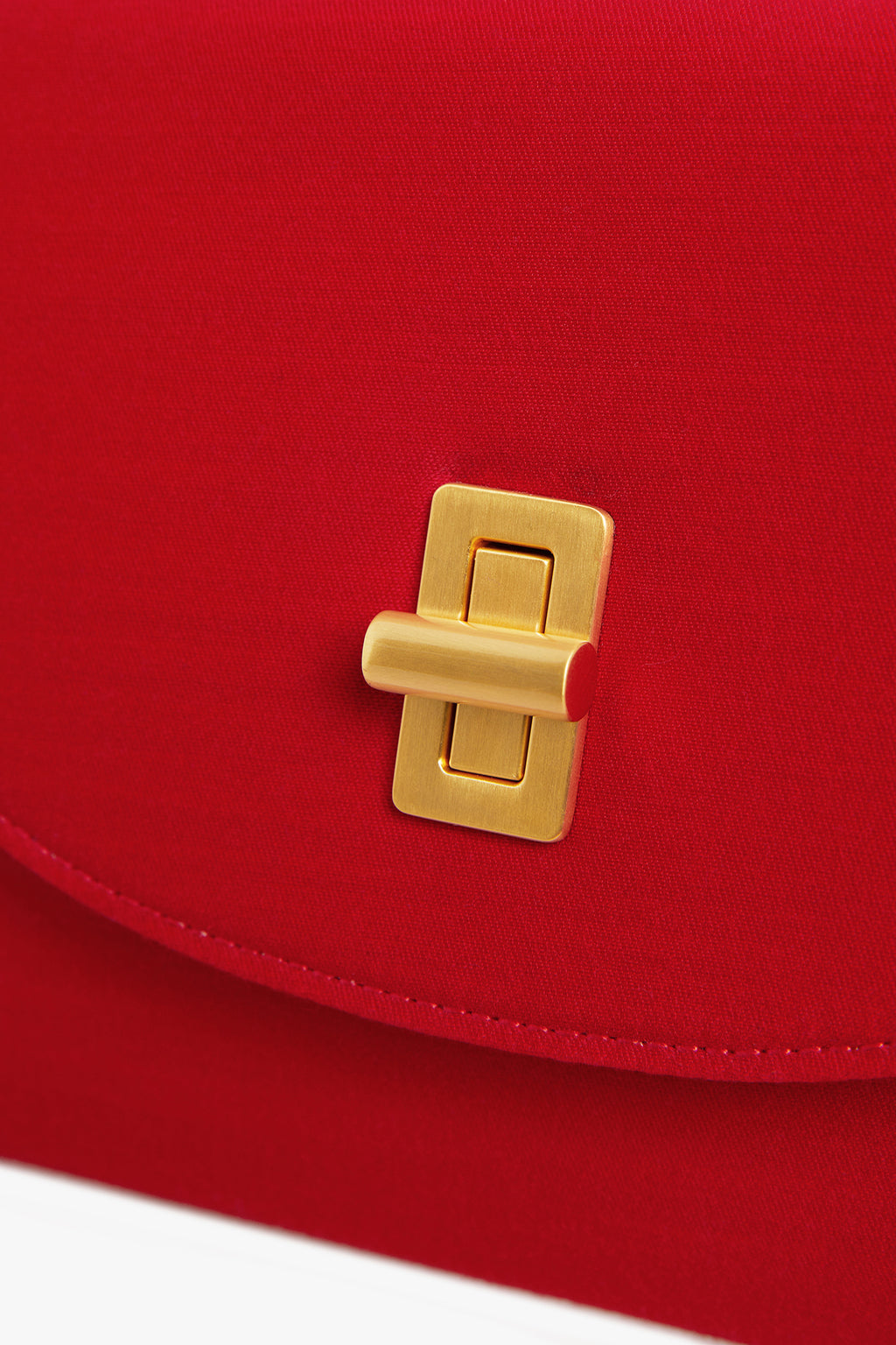 Jasper Conran "Gigi" Wool Silk Clutch Bag in Red