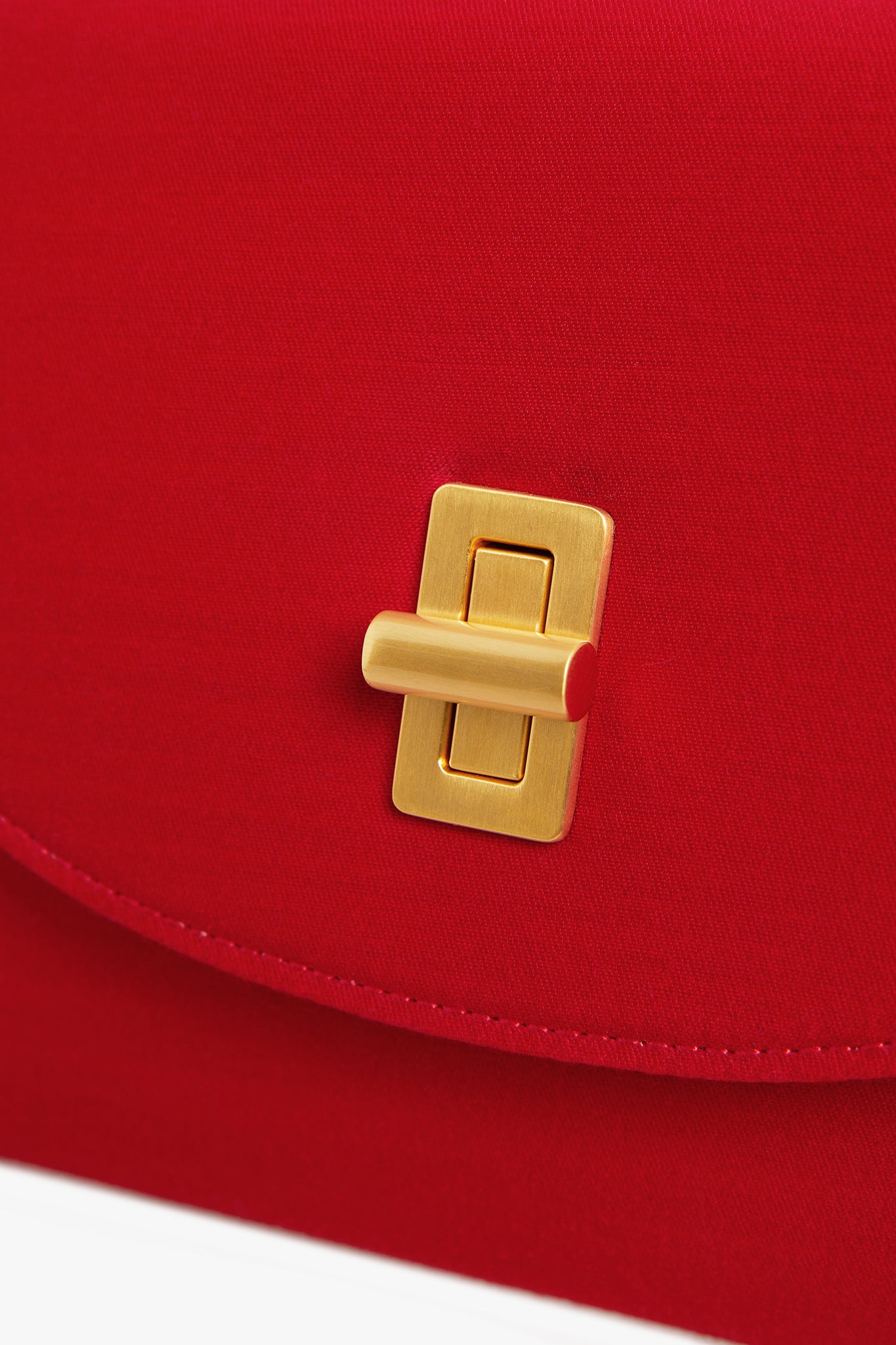 Jasper Conran "Gigi" Wool Silk Clutch Bag in Red