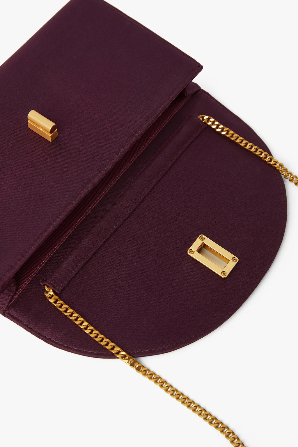 Jasper Conran "Gigi" Wool Silk Clutch Bag in Berry