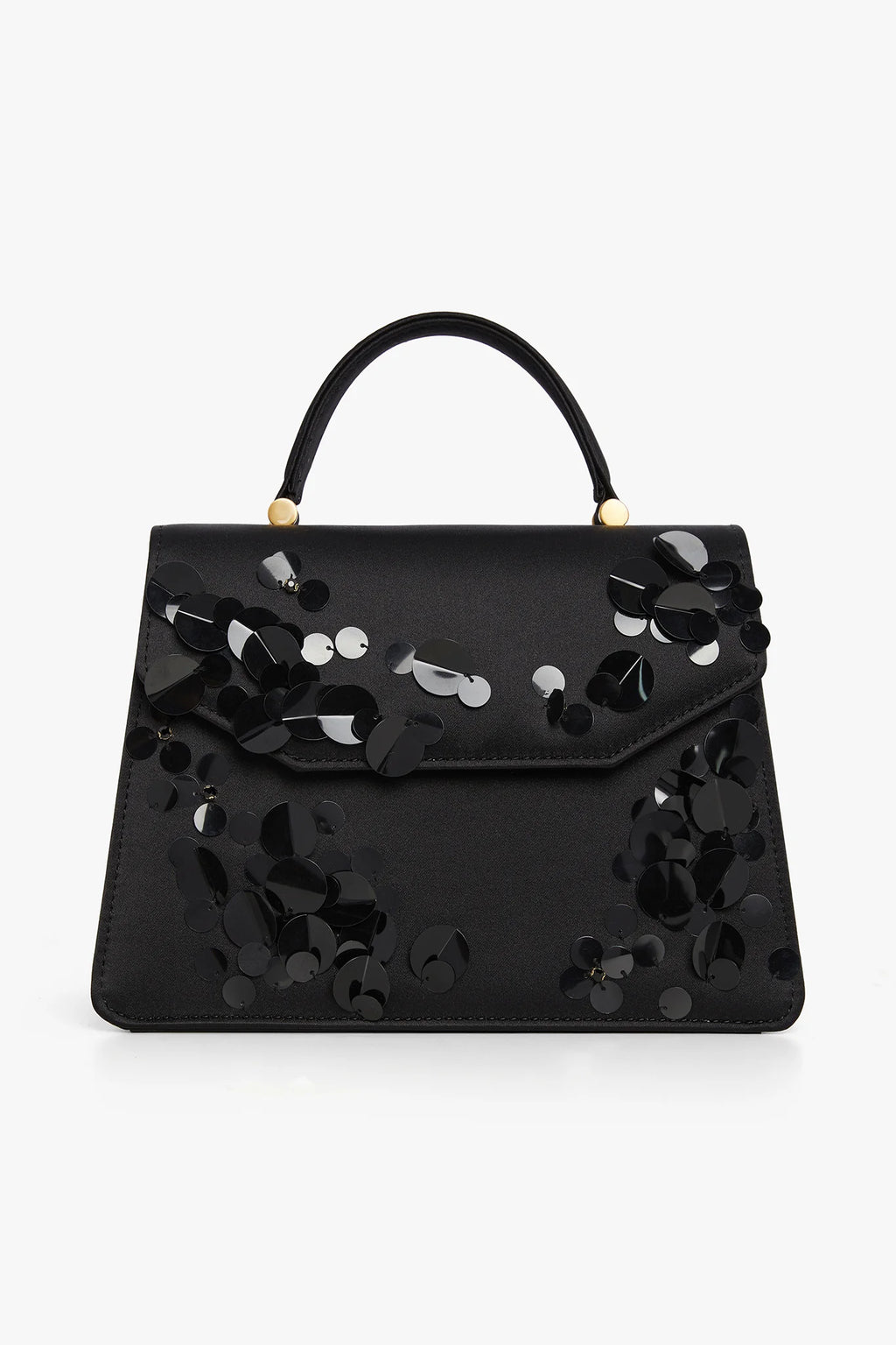 Jasper Conran "Imelda" Sequin Top Handle Bag in Black