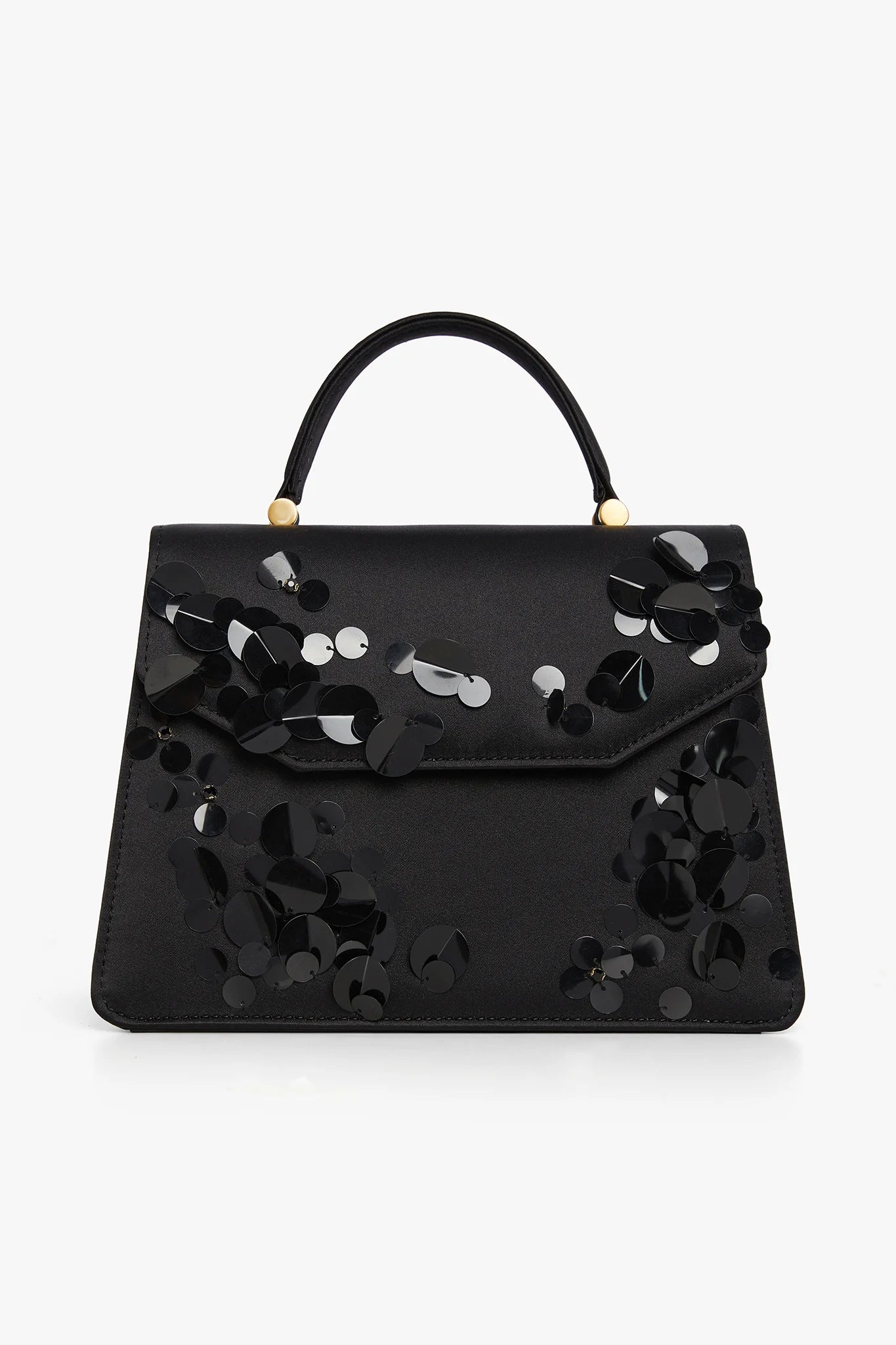 Jasper Conran "Imelda" Sequin Top Handle Bag in Black