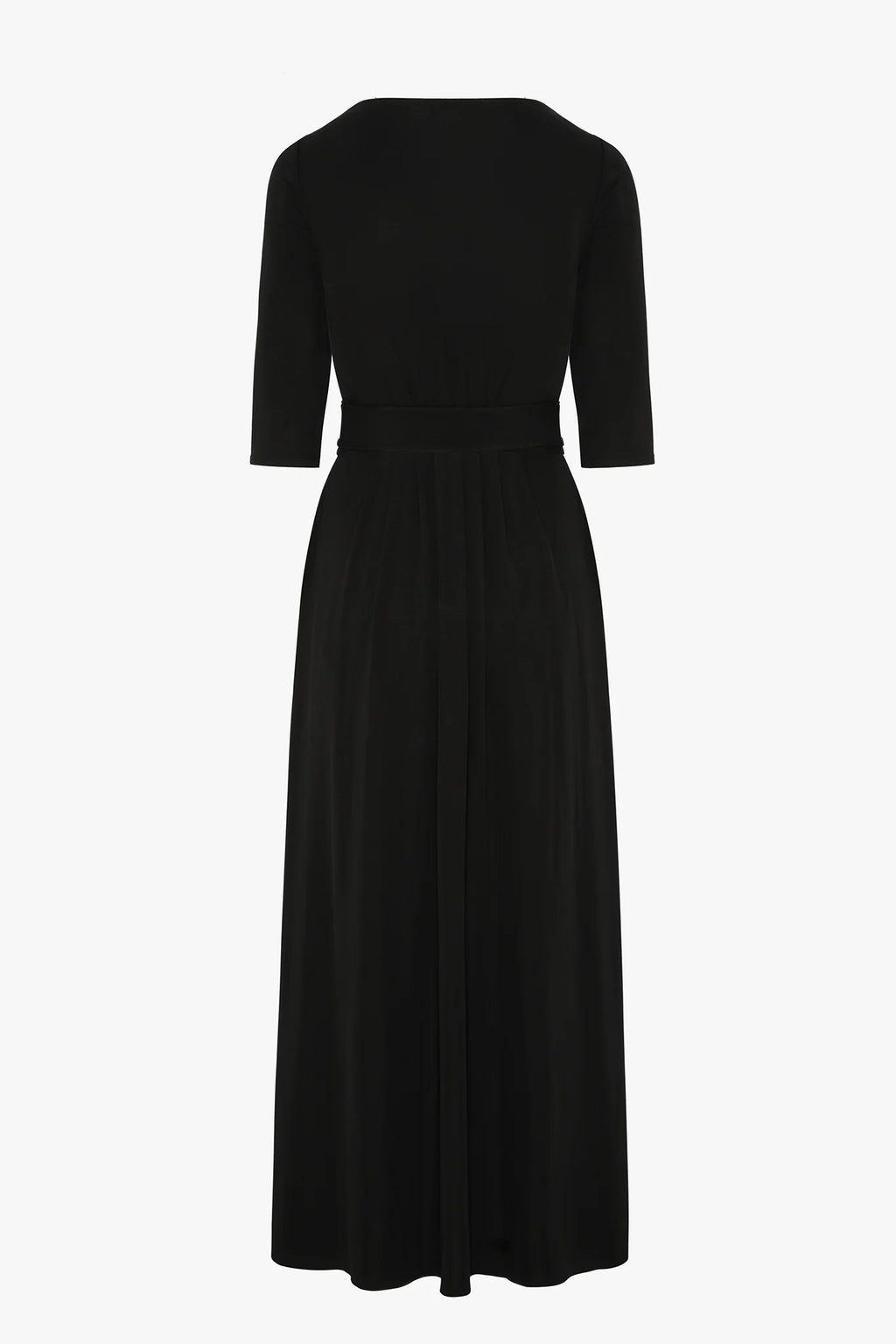 Jasper Conran "Ivy" Draped Jersey Wrap Dress in Black