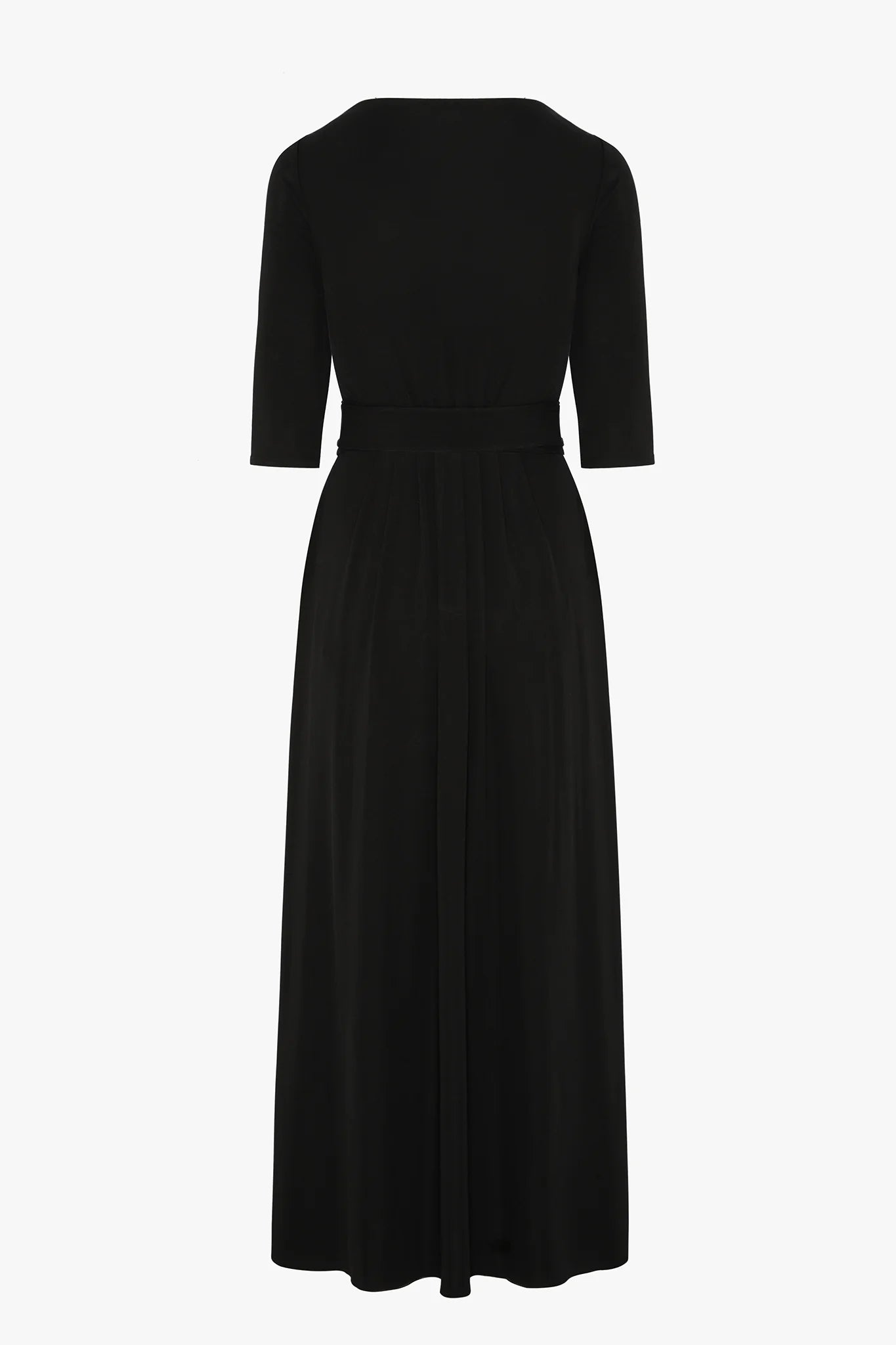 Jasper Conran "Ivy" Draped Jersey Wrap Dress in Black