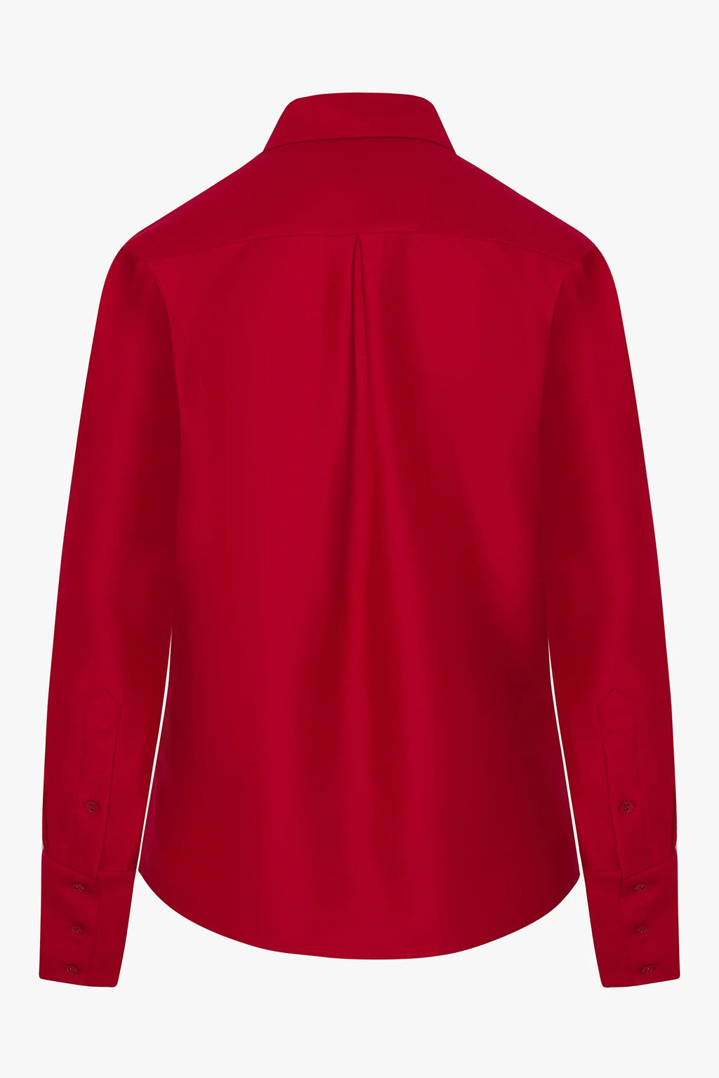 Jasper Conran "Gwen" Wool Silk Fitted Shirt in Red