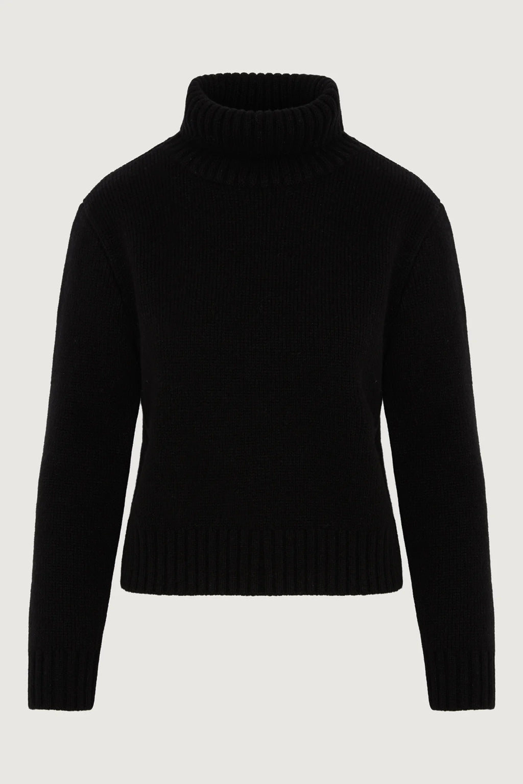 Jasper Conran "Gemma" Chunky Roll Neck in Black