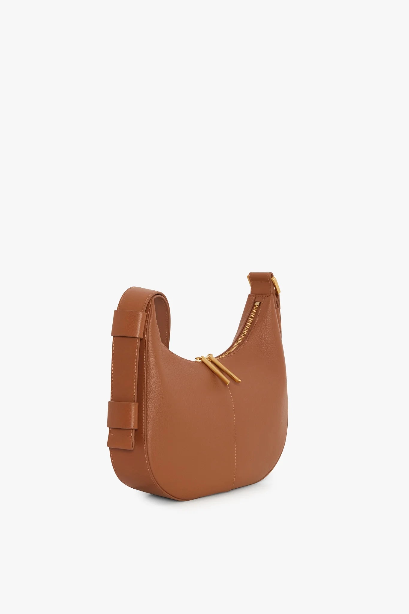 Jasper Conran "Beatrix" Scoop Leather Cross Body in Tan