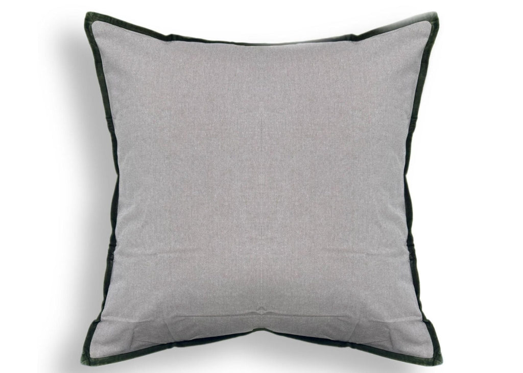 Christy "Jaipur Trim" Cushion in Olive
