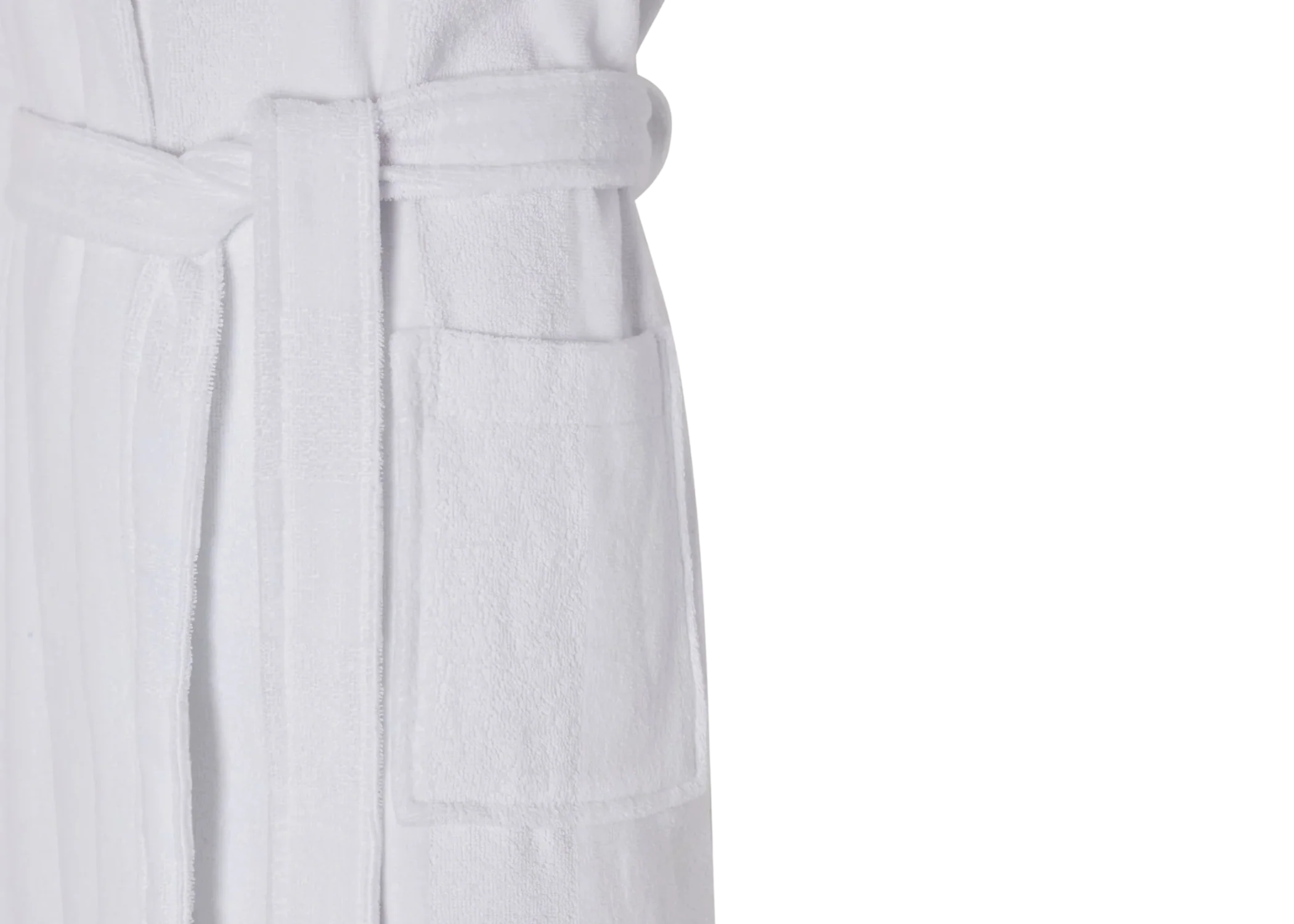 Jasper Conran "Stripe Hooded Robe" in White