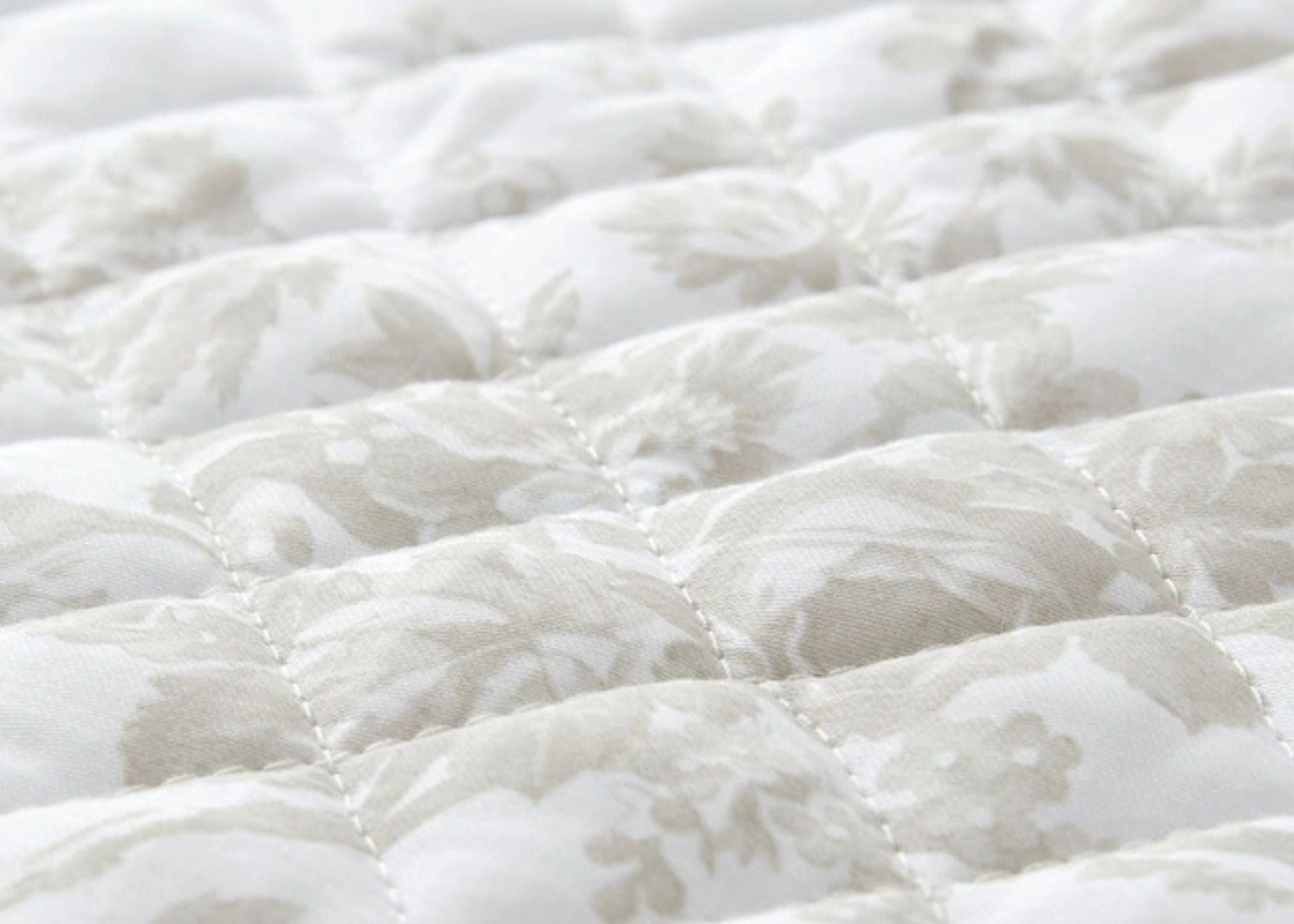 Laura Ashley "Walled Garden" Quilted Bedspread in Dove Grey