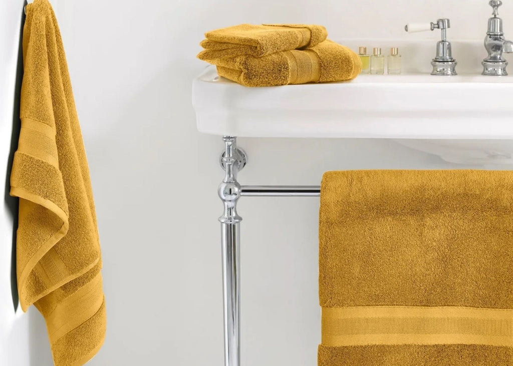 Jasper Conran "Zero Twist Cotton" Bath Towels Collection in Ochre